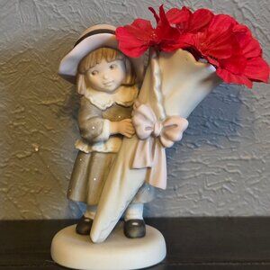 1997 Vintage Kim Anderson Girl with Mini Vase Figurine #296104